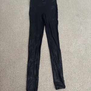 SPANX Black Shiny Leggings